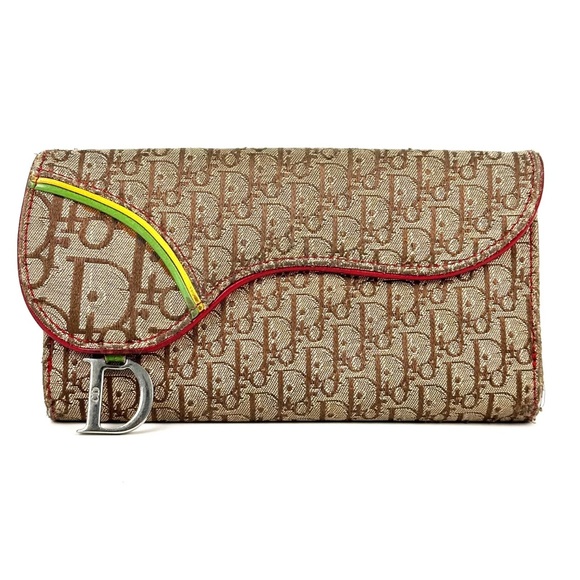 Authentic Dior Christian Dior Wallet Saddle Trotter Wallet Purse - Picture 1 of 11